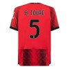 Maillot de Supporter AC Milan B. Toure 5 Domicile 2023-24 Pour Homme